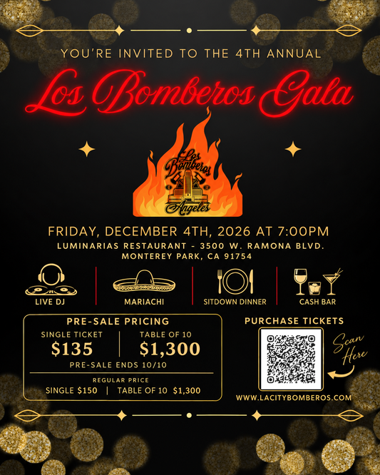 Pre- Sale Los Bomberos Fourth Annual Gala